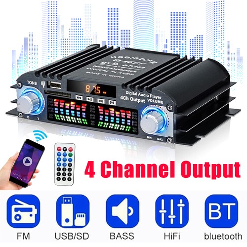 Audio amplifier channel - amplifier, 4-channel