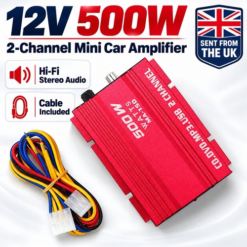 Car 12v 500w channels - car, 2